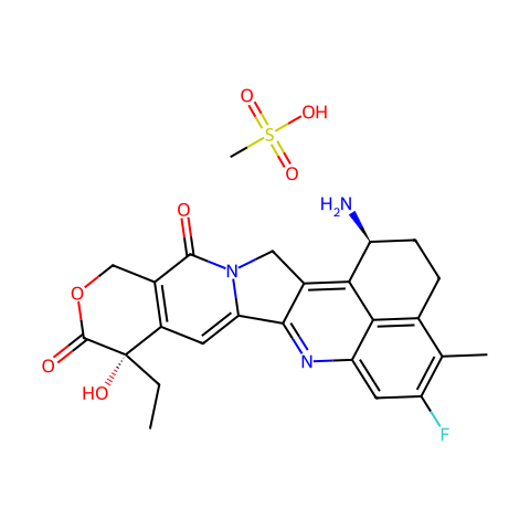 Exatecan (Mesylate)结构图