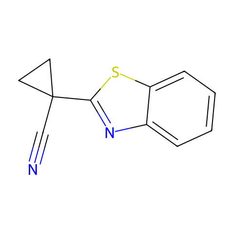 1-(benzo[d]thiazol-2-yl)cyclopropane-1-carbonitrile结构图
