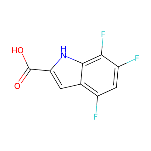 4,6,7-trifluoro-1H-indole-2-carboxylic acid结构图