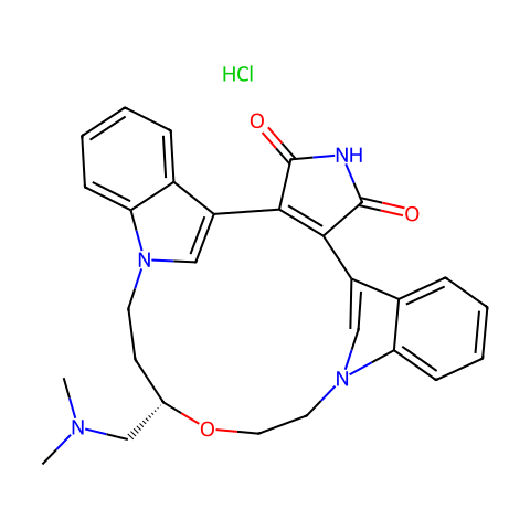 Ruboxistaurin hydrochloride结构图