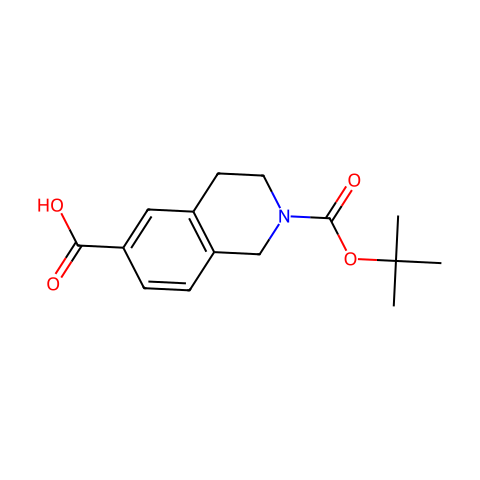 2-BOC-6-羧基-1,2,3,4-四氢异喹啉结构图