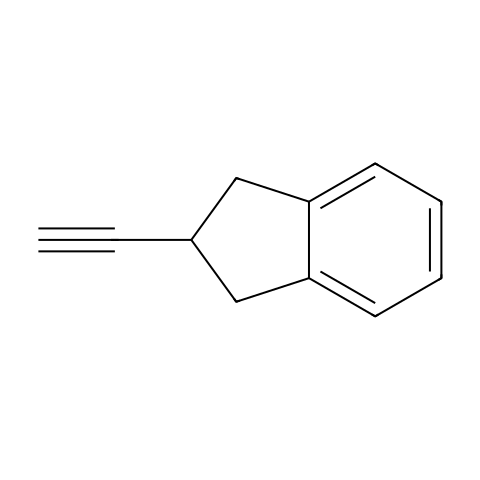 1H-Indene, 2-ethynyl-2,3-dihydro-结构图