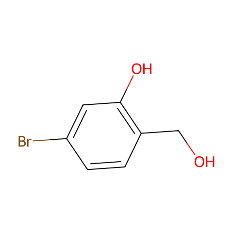 5-溴-2-羟甲基苯酚结构图