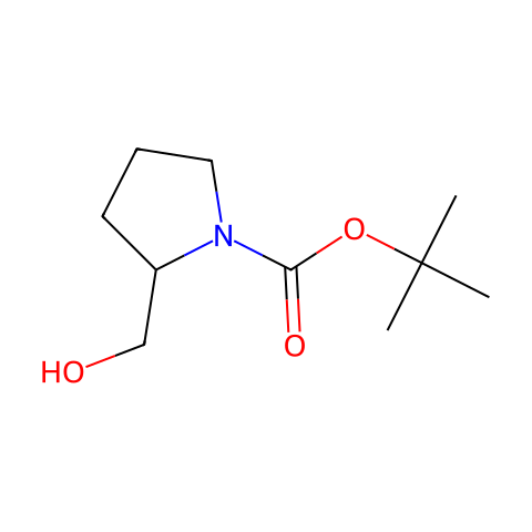 2-羟甲基吡咯烷-1-羧酸丁酯结构图