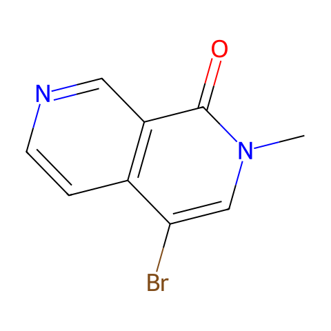 4-bromo-2-methyl-1,2-dihydro-2,7-naphthyridin-1-one结构图
