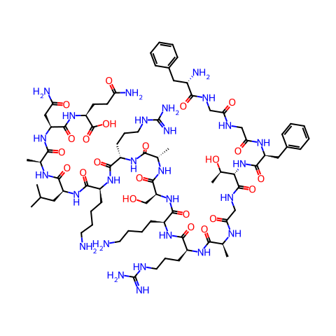 17 amino acid peptide结构图