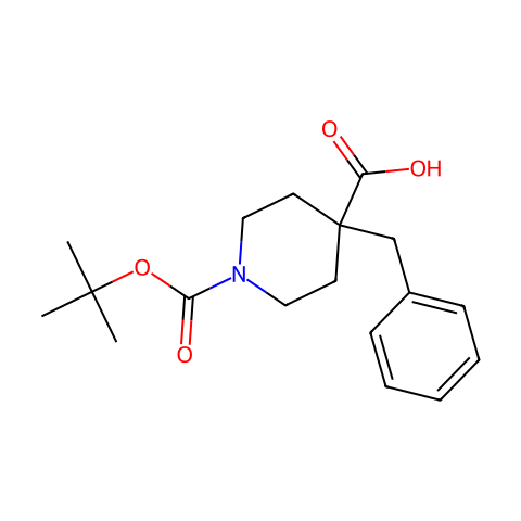 1,3-Piperidinedicarboxylic acid, 3-(phenylmethyl)-, 1-(1,1-dimethylethyl) ester, (S)-结构图