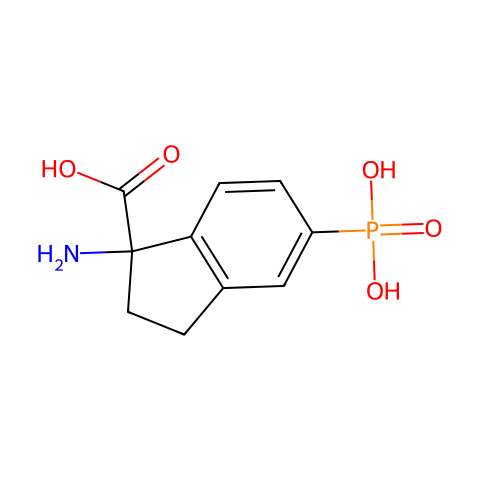 (RS)-1-AMINO-5-PHOSPHONOINDAN-1-CARBOXYLIC ACID结构图