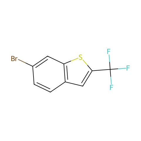 6-Bromo-2-(trifluoromethyl)benzo[b]thiophene结构图