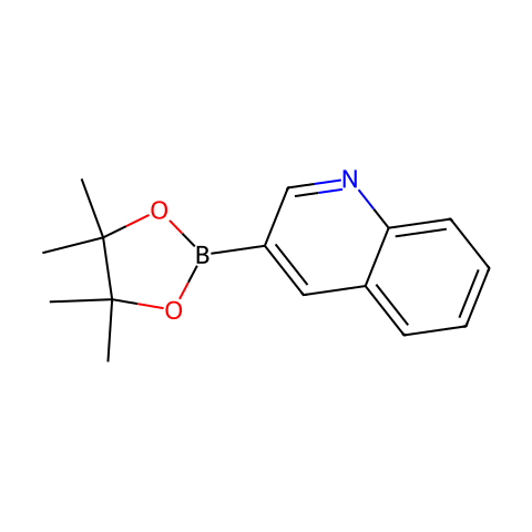 3-喹啉硼酸频哪醇酯结构图