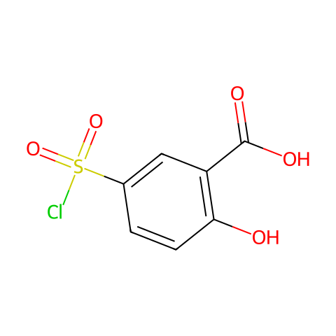 5-(磺酰氯)水杨酸结构图