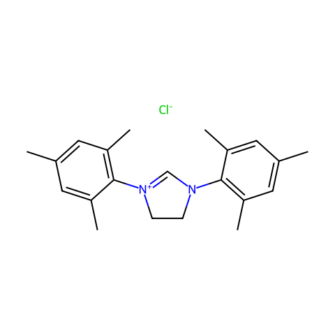 1,3 -双( 2,4,6 -三甲苯基)氯化咪唑鎓结构图