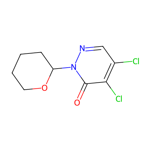 4,5-二氯-2-(四氢-吡喃-2-基)-2H-吡嗪-3-酮结构图