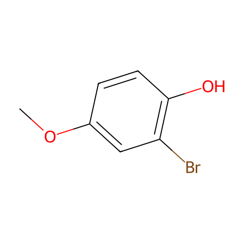 2-溴-4-甲氧基苯酚结构图