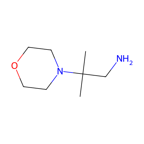 2-甲基-2-(4-吗啉)基丙胺结构图