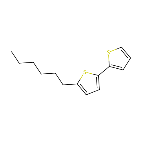5-己基-2,2′-二噻吩结构图