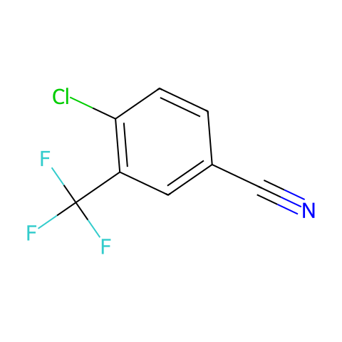 4-氯-3-(三氟甲基)苯甲腈结构图