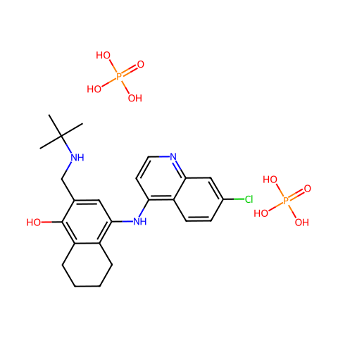 Naphthoquine (phosphate)结构图