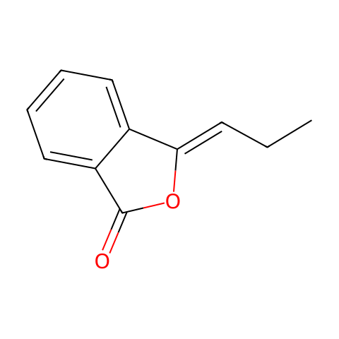 3-正-丙基茚苯酞, (E)+(Z)结构图