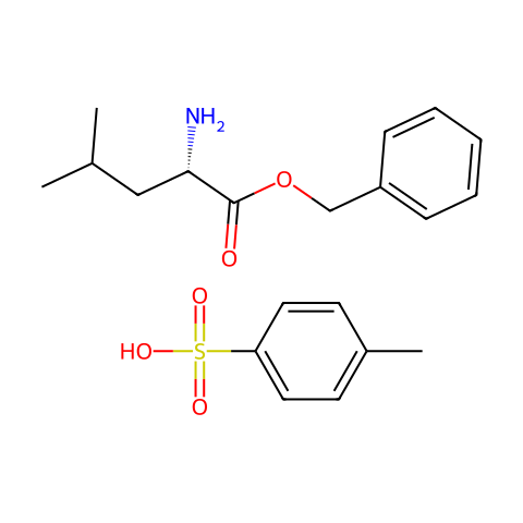 L-亮氨酸苄酯对甲苯磺酸盐结构图