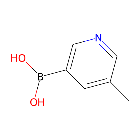 5-甲基吡啶-3-硼酸（含不同量的酸酐）结构图