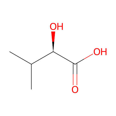 D-α-羟基异戊酸结构图