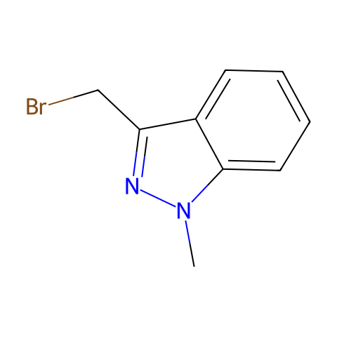 3-(溴甲基)-1-甲基-1H-吲唑结构图