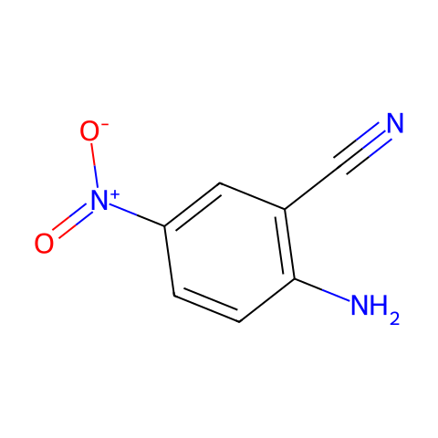 2-氨基-5-硝基苯甲腈结构图