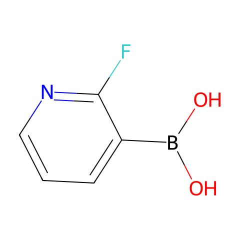2-氟吡啶-3-硼酸（含有数量不等的酸酐）结构图