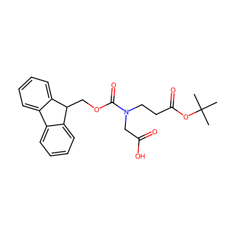 FMOC-N-(叔丁氧羰基乙基)甘氨酸结构图