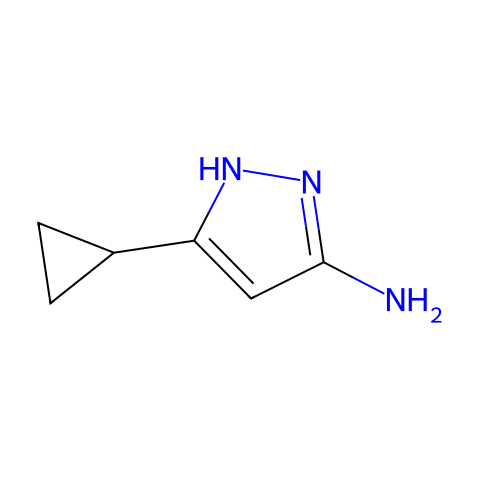 3-氨基-5-环丙基-1H-吡唑结构图