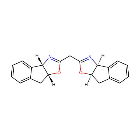 (-)2,2′-亚甲基双(3α，8α-二氢-8H-茚并[1，2--d]噁唑结构图