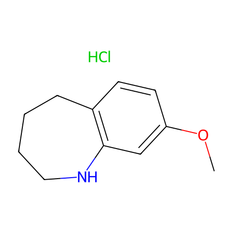 8-METHOXY-2,3,4,5-TETRAHYDRO-1H-BENZO[B]AZEPINE HYDROCHLORIDE结构图