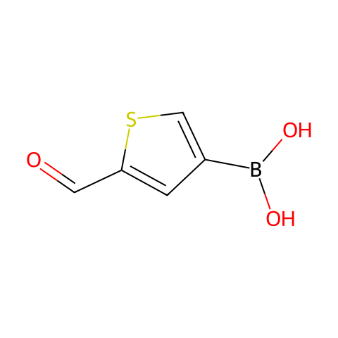 2-醛基噻吩-4-硼酸结构图