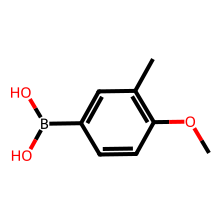 4-甲氧基-3-甲基苯硼酸（含不同量酸酐）结构图
