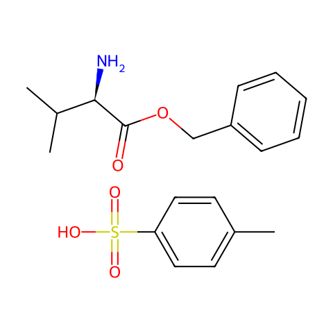 D-缬氨酸苄酯对甲苯磺酸盐结构图