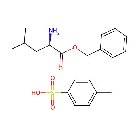 D-亮氨酸苄酯对甲苯磺酸盐结构图