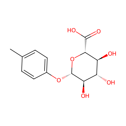 P-TOLYL-BETA-D-GLUCURONIDE结构图