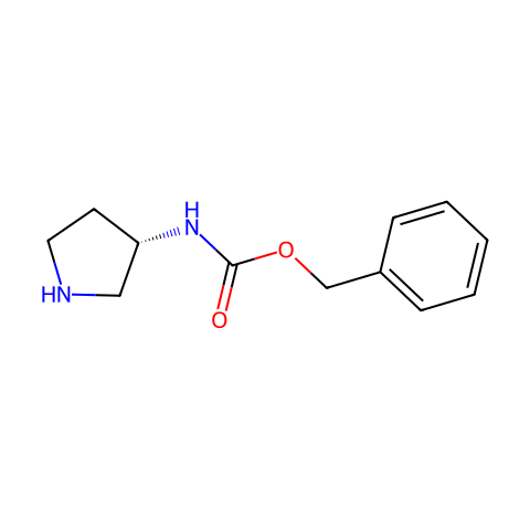 (S)-3-N-Cbz-氨基吡咯烷结构图