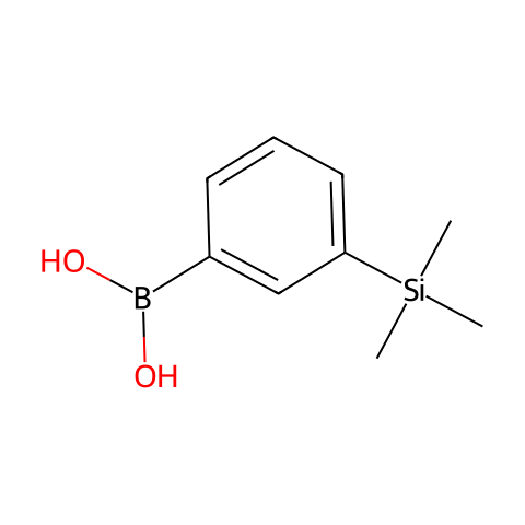 3-(三甲基硅烷)苯硼酸 (含不定量的酸酐)结构图