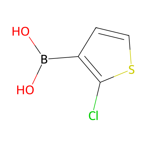 2-氯噻吩-3-硼酸结构图