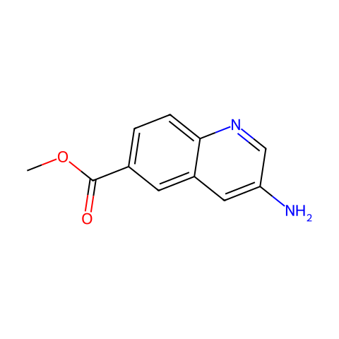 methyl 3-aminoquinoline-6-carboxylate结构图