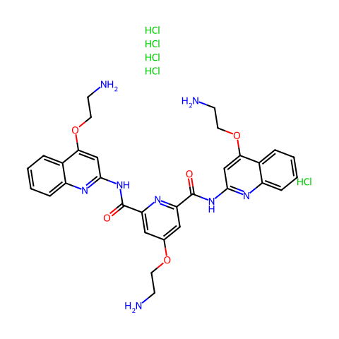 Pyridostatin (hydrochloride)结构图