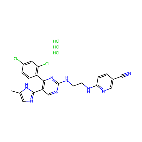 CHIR-99021 (trihydrochloride)结构图