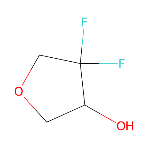 4,4-difluorotetrahydrofuran-3-ol结构图