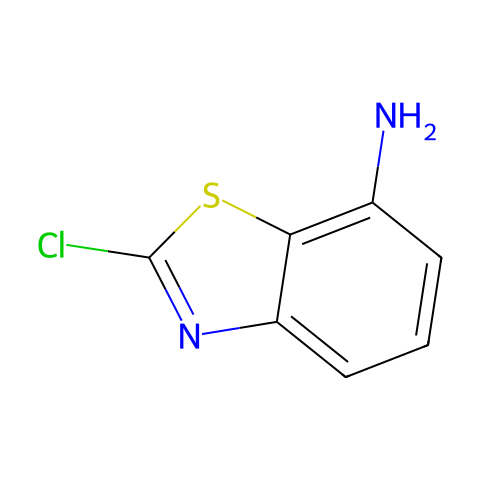 2-chloro-1,3-benzothiazol-7-amine结构图
