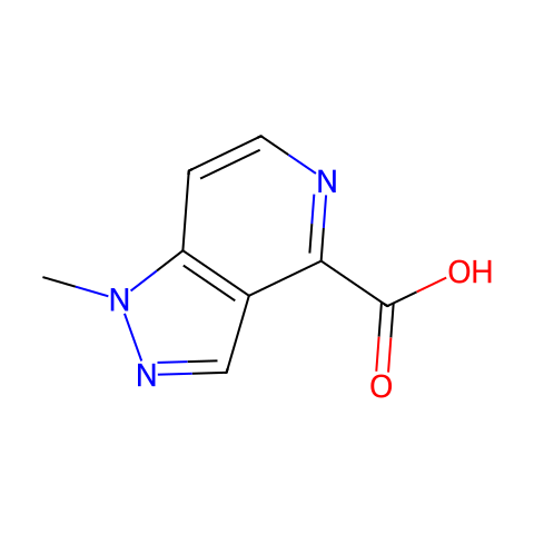 1-methyl-1H-pyrazolo[4,3-c]pyridine-4-carboxylic acid结构图