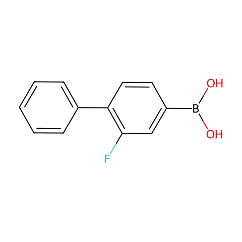 2-氟联苯基-4-硼酸结构图