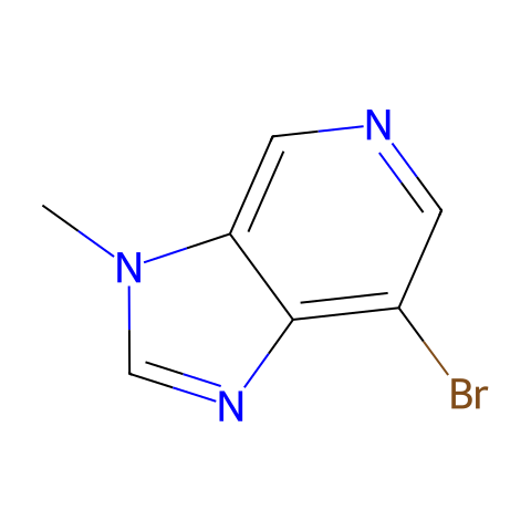 7-bromo-3-methyl-3H-imidazo[4,5-c]pyridine结构图