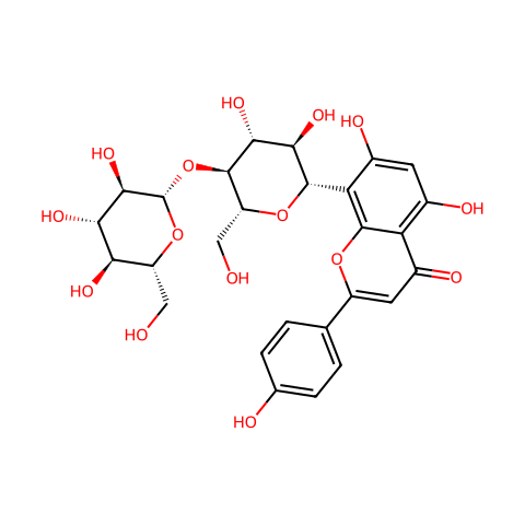 牡荆素-4''-O-葡萄糖苷结构图
